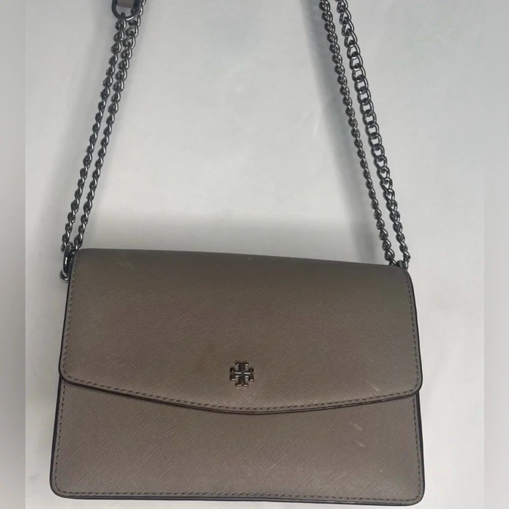 Tori Burch Emerson Envelope Bag- Gray